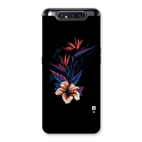 Single Painted Flower Back Case for Galaxy A80