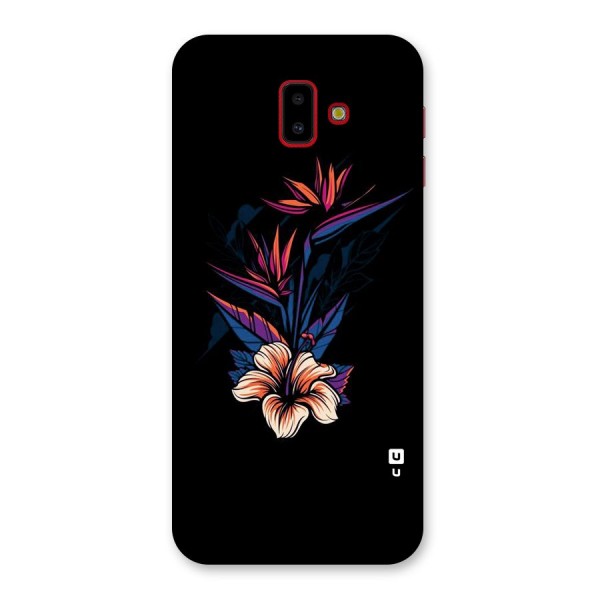 Single Painted Flower Back Case for Galaxy J6 Plus