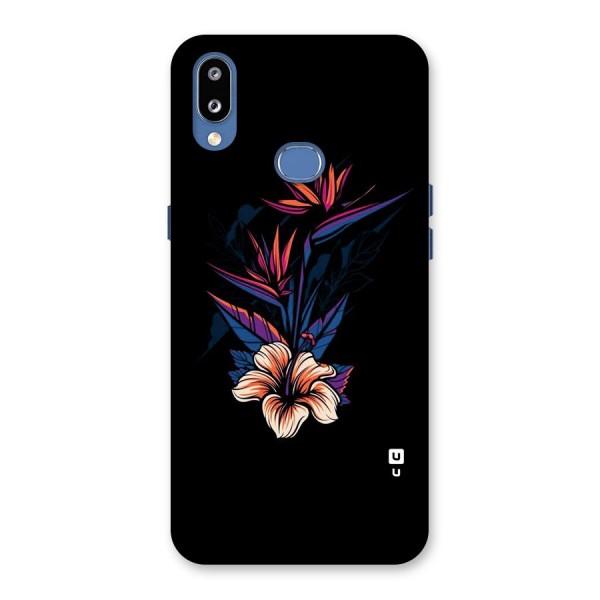 Single Painted Flower Back Case for Galaxy M01s