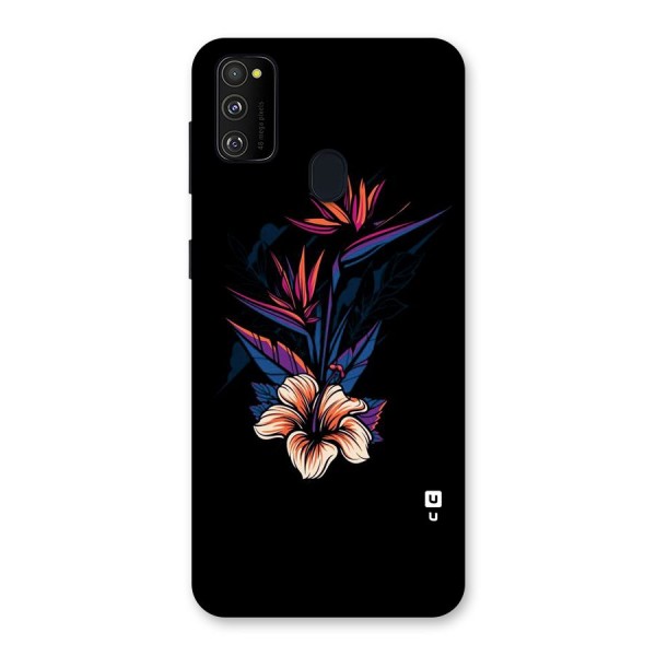 Single Painted Flower Back Case for Galaxy M21