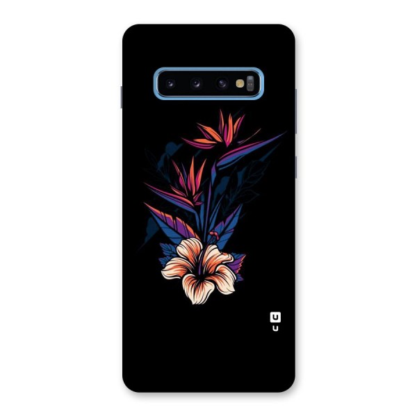 Single Painted Flower Back Case for Galaxy S10 Plus