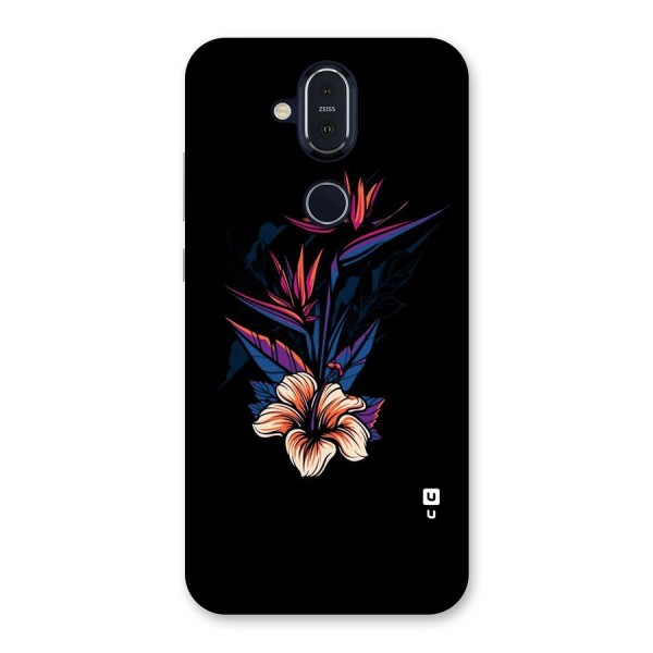 Single Painted Flower Back Case for Nokia 8.1