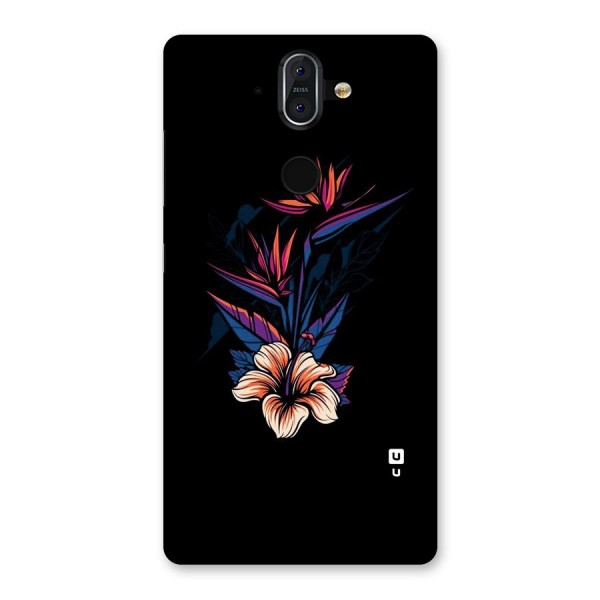 Single Painted Flower Back Case for Nokia 8 Sirocco