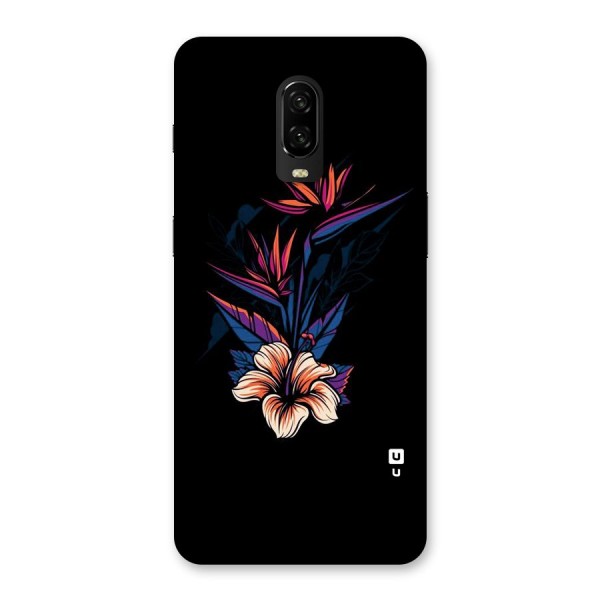 Single Painted Flower Back Case for OnePlus 6T