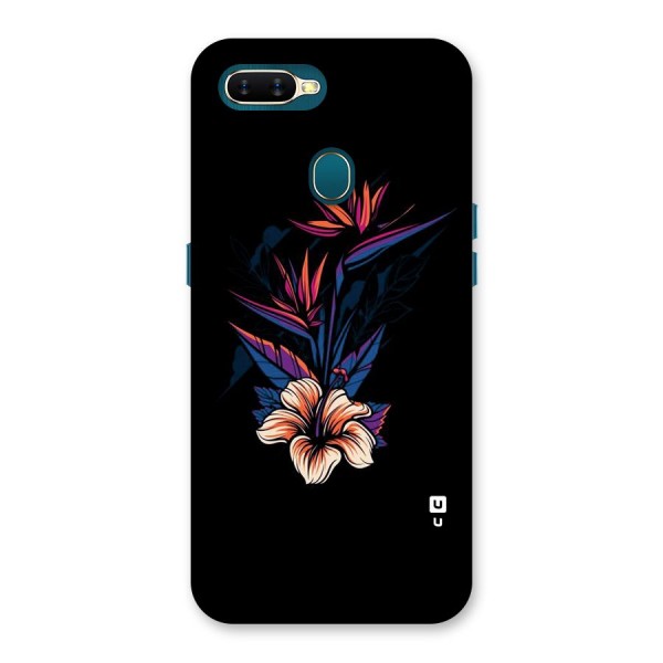 Single Painted Flower Back Case for Oppo A12