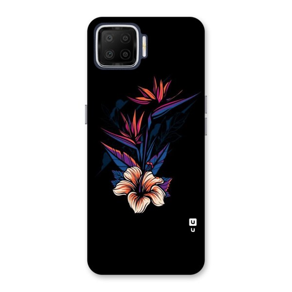 Single Painted Flower Back Case for Oppo F17