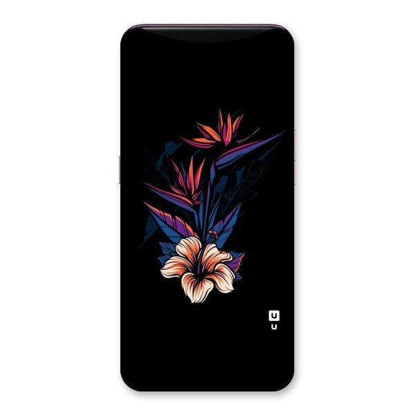 Single Painted Flower Back Case for Oppo Find X