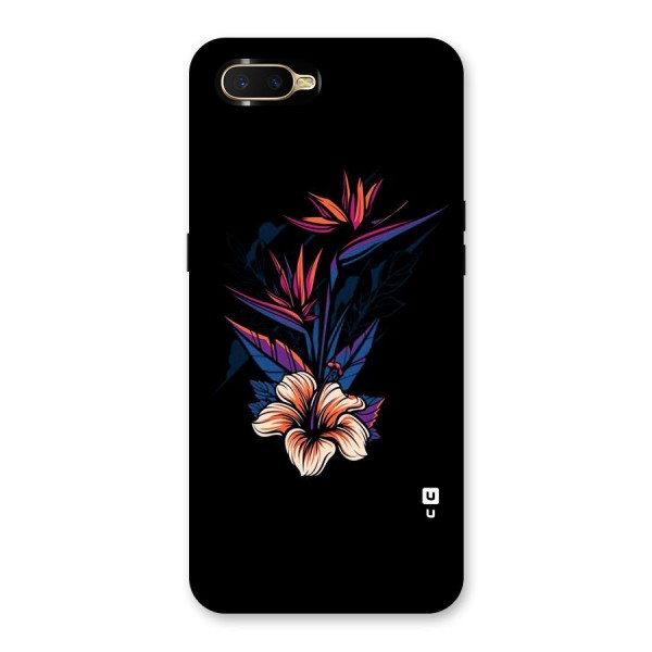 Single Painted Flower Back Case for Oppo K1