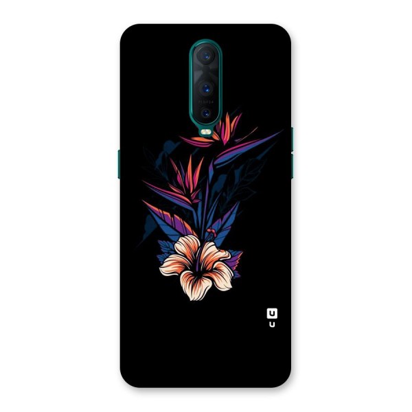 Single Painted Flower Back Case for Oppo R17 Pro