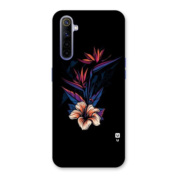 Single Painted Flower Back Case for Realme 6