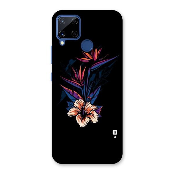 Single Painted Flower Back Case for Realme Narzo 30A