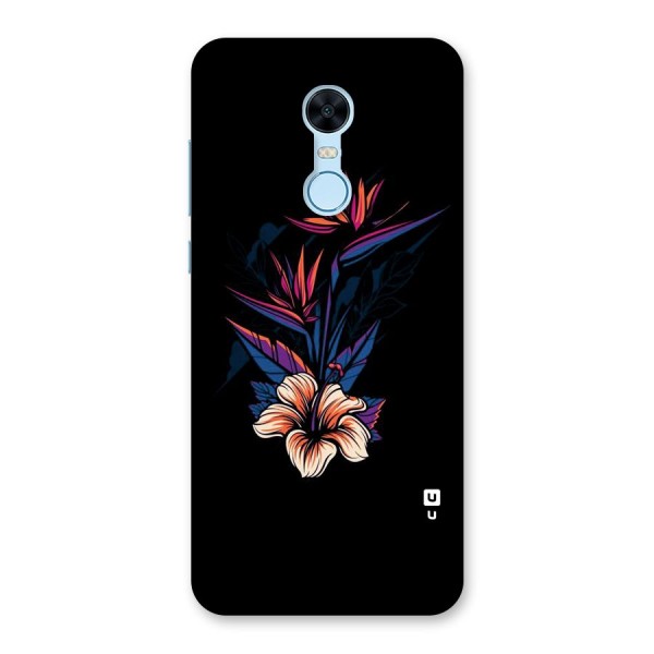 Single Painted Flower Back Case for Redmi Note 5