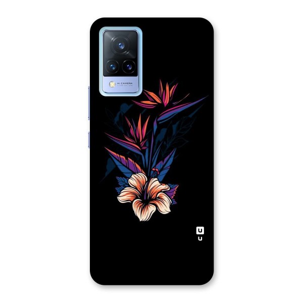 Single Painted Flower Back Case for Vivo V21 5G