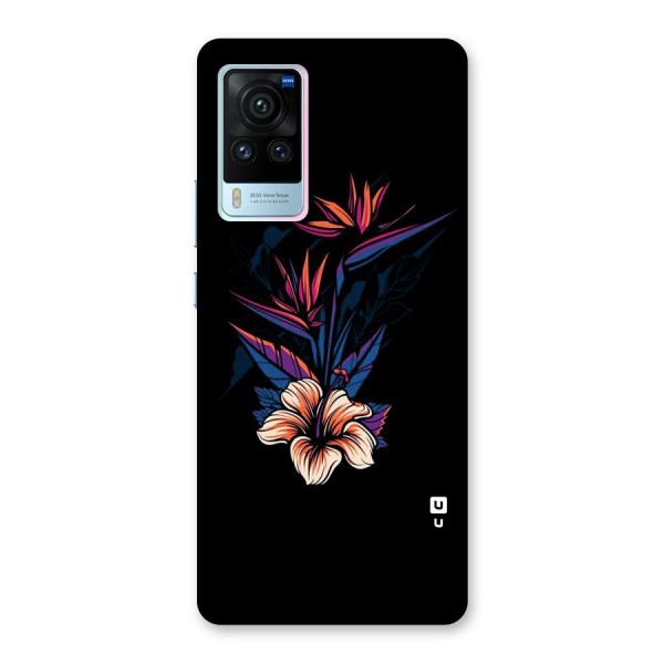 Single Painted Flower Back Case for Vivo X60 Pro