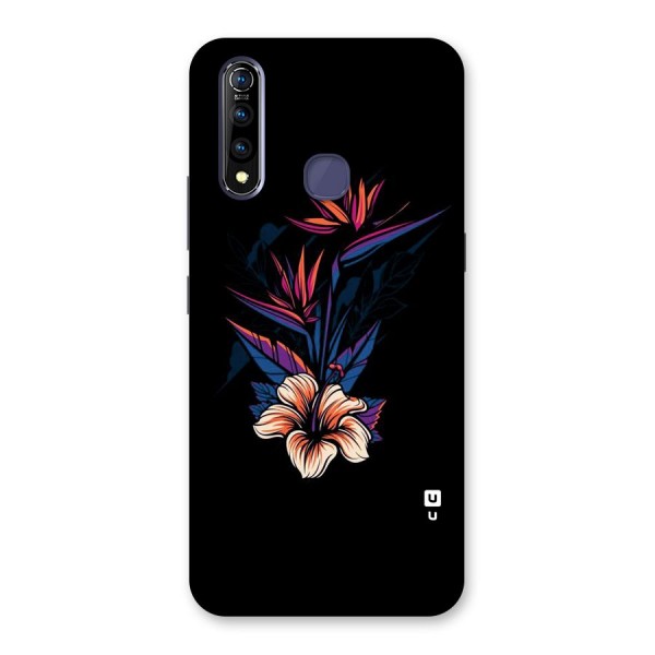 Single Painted Flower Back Case for Vivo Z1 Pro