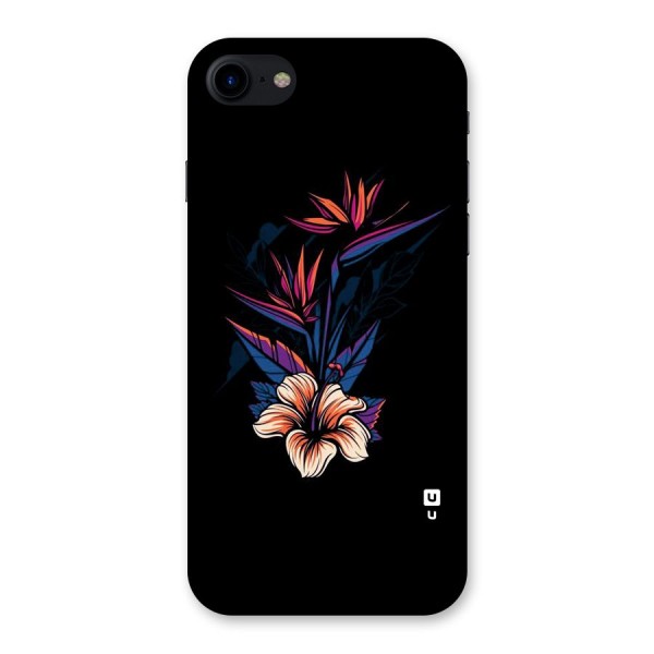 Single Painted Flower Back Case for iPhone SE 2020