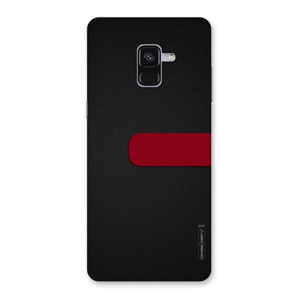 Single Red Stripe Back Case for Galaxy A8 Plus