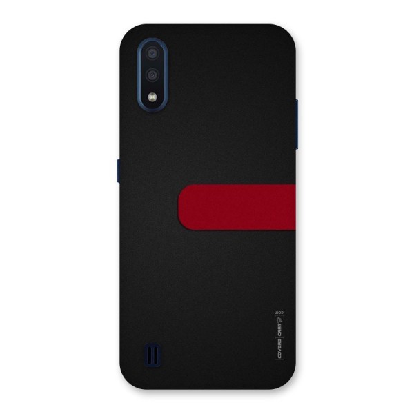 Single Red Stripe Back Case for Galaxy M01