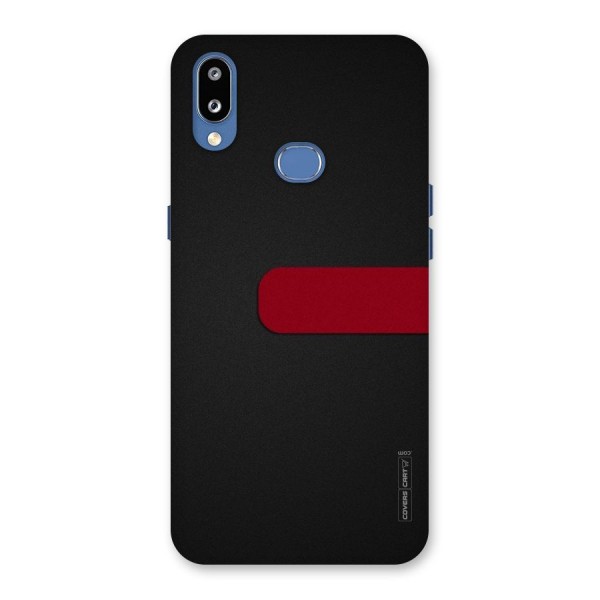 Single Red Stripe Back Case for Galaxy M01s