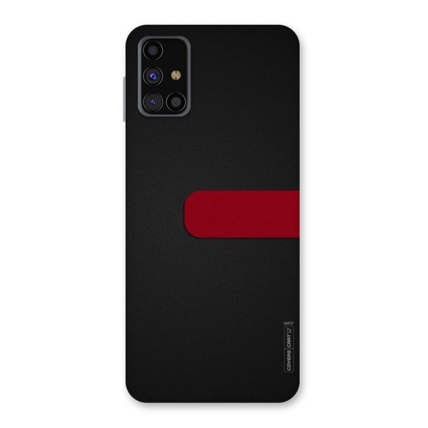 Single Red Stripe Back Case for Galaxy M31s