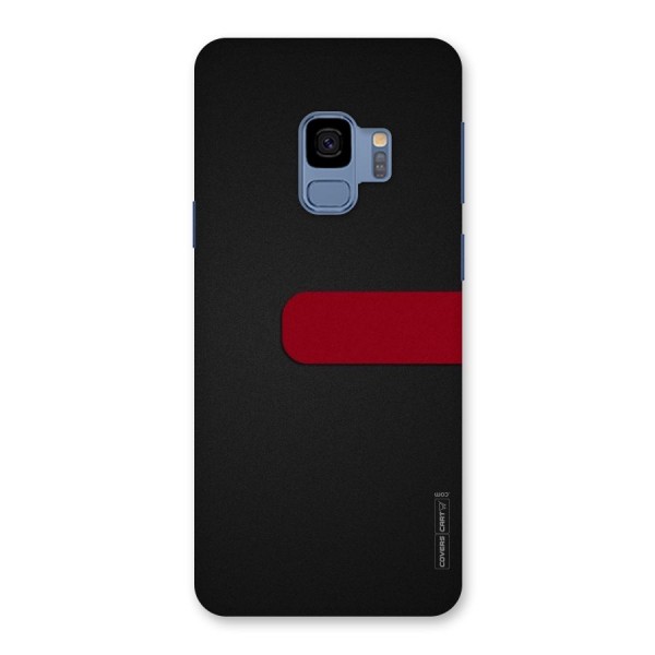 Single Red Stripe Back Case for Galaxy S9