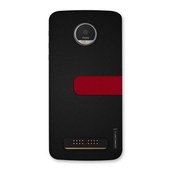 Single Red Stripe Back Case for Moto Z Play