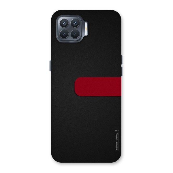 Single Red Stripe Back Case for Oppo F17 Pro