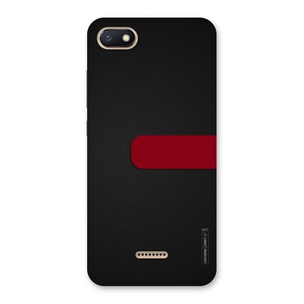 Single Red Stripe Back Case for Redmi 6A