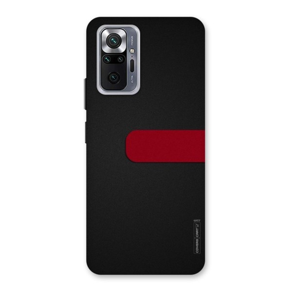 Single Red Stripe Back Case for Redmi Note 10 Pro