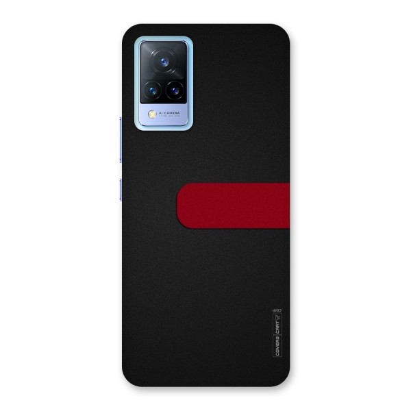 Single Red Stripe Back Case for Vivo V21 5G