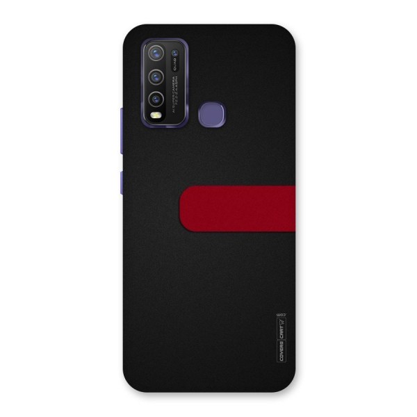 Single Red Stripe Back Case for Vivo Y30