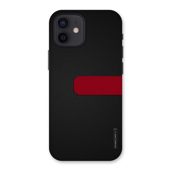 Single Red Stripe Back Case for iPhone 12