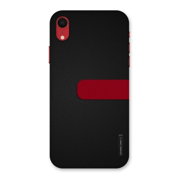 Single Red Stripe Back Case for iPhone XR