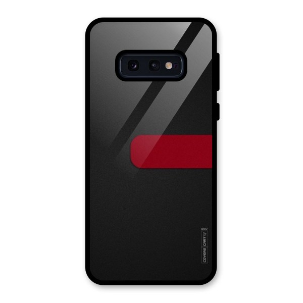 Single Red Stripe Glass Back Case for Galaxy S10e