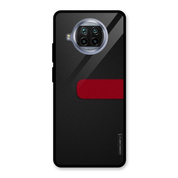 Single Red Stripe Glass Back Case for Mi 10i