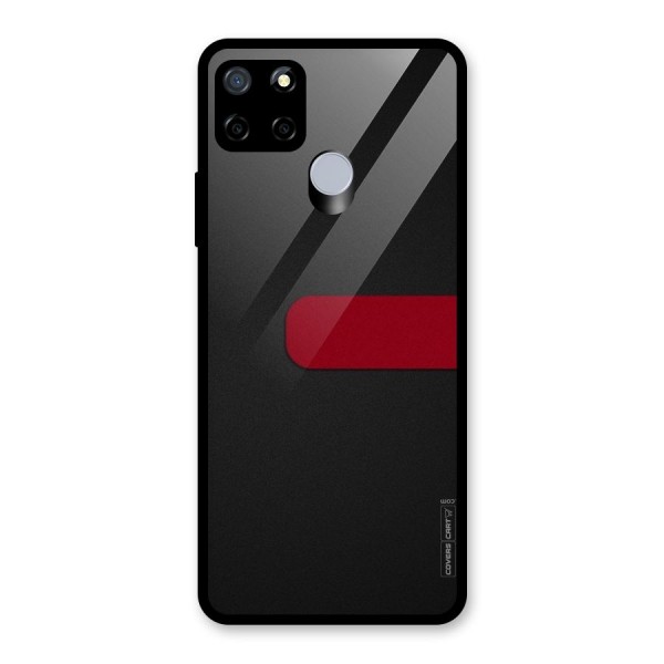 Single Red Stripe Glass Back Case for Realme C12