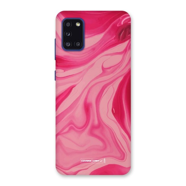 Sizzling Pink Marble Texture Back Case for Galaxy A31