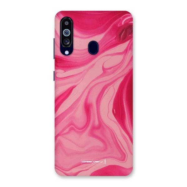 Sizzling Pink Marble Texture Back Case for Galaxy A60