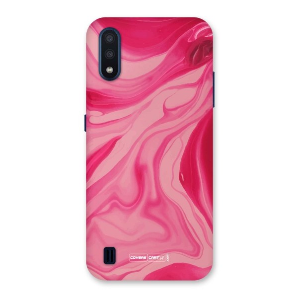 Sizzling Pink Marble Texture Back Case for Galaxy M01