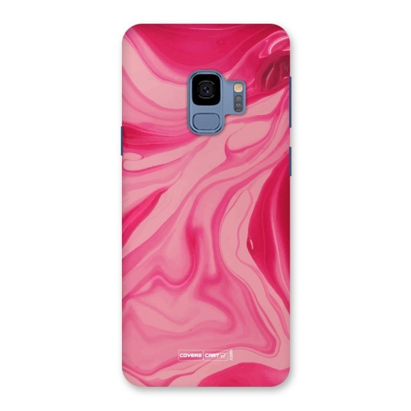 Sizzling Pink Marble Texture Back Case for Galaxy S9