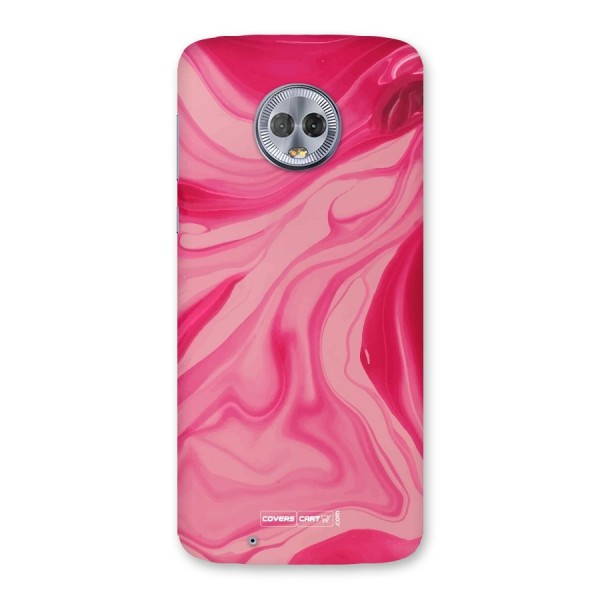 Sizzling Pink Marble Texture Back Case for Moto G6