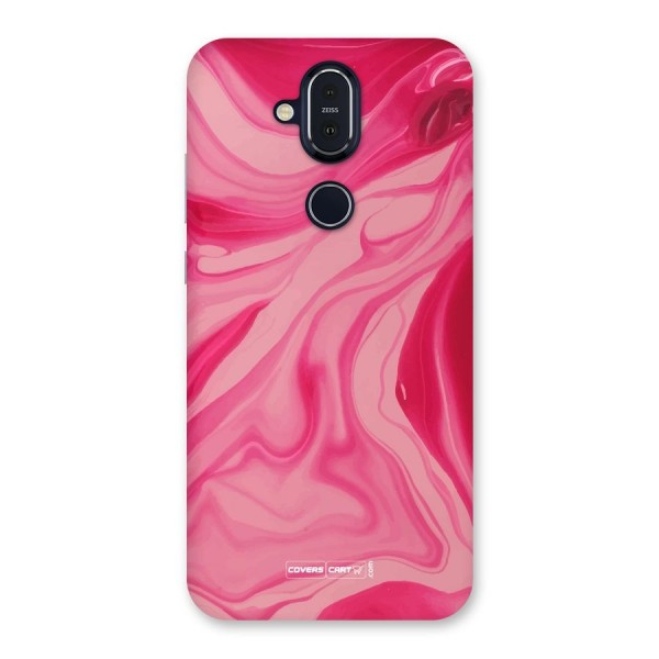 Sizzling Pink Marble Texture Back Case for Nokia 8.1