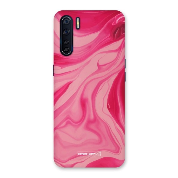 Sizzling Pink Marble Texture Back Case for Oppo F15