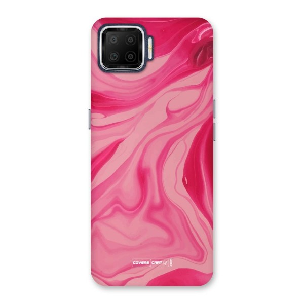 Sizzling Pink Marble Texture Back Case for Oppo F17