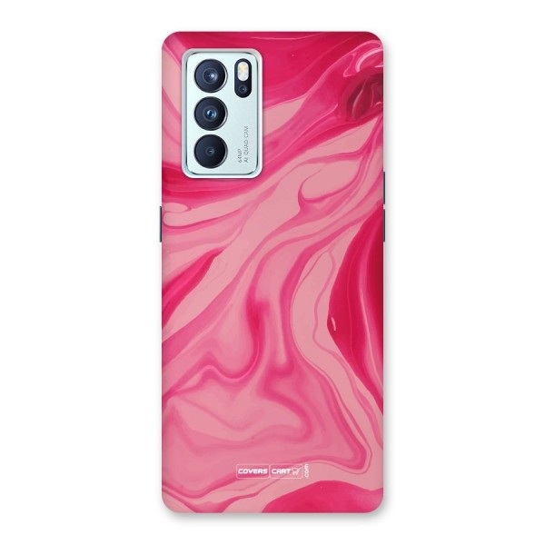 Sizzling Pink Marble Texture Back Case for Oppo Reno6 Pro 5G