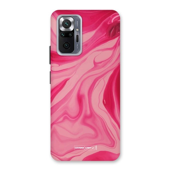 Sizzling Pink Marble Texture Back Case for Redmi Note 10 Pro