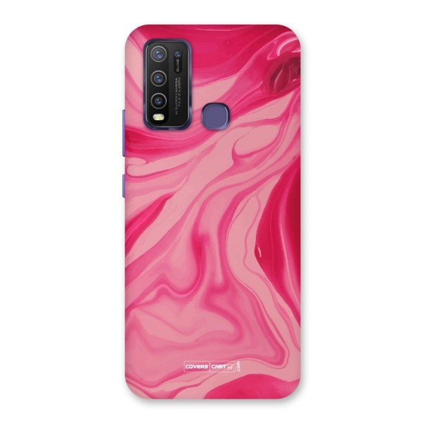 Sizzling Pink Marble Texture Back Case for Vivo Y30