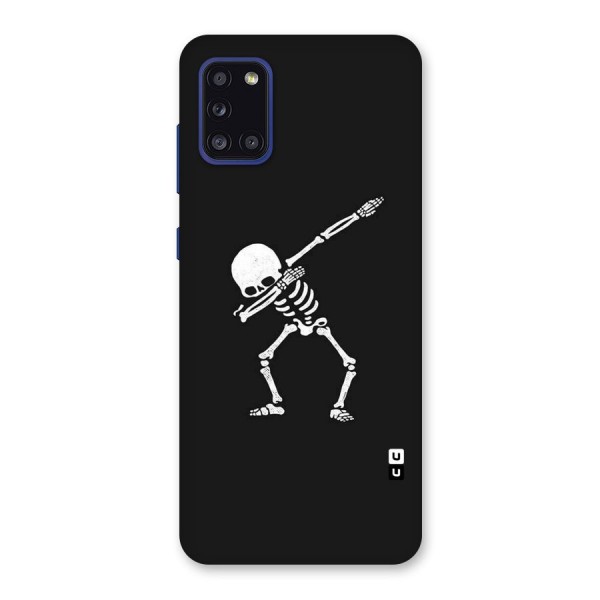 Skeleton Dab White Back Case for Galaxy A31