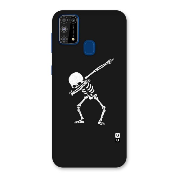 Skeleton Dab White Back Case for Galaxy F41