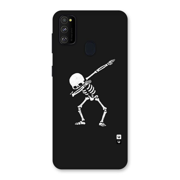 Skeleton Dab White Back Case for Galaxy M21